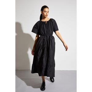 SAINTART Sierra Taffeta Belted Midi Dress Sz‎ Small